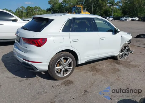 2019 Audi Q3 2.0T S Line Premium из США, поврежденный, VIN WA1DECF32K1084030